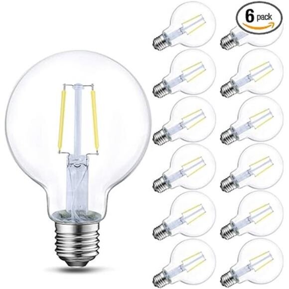 Energetic 12-Pack LED Globe G25 Dimmable Edison Light Bulb, 40 Watt Equivalent - Picture 8 of 8